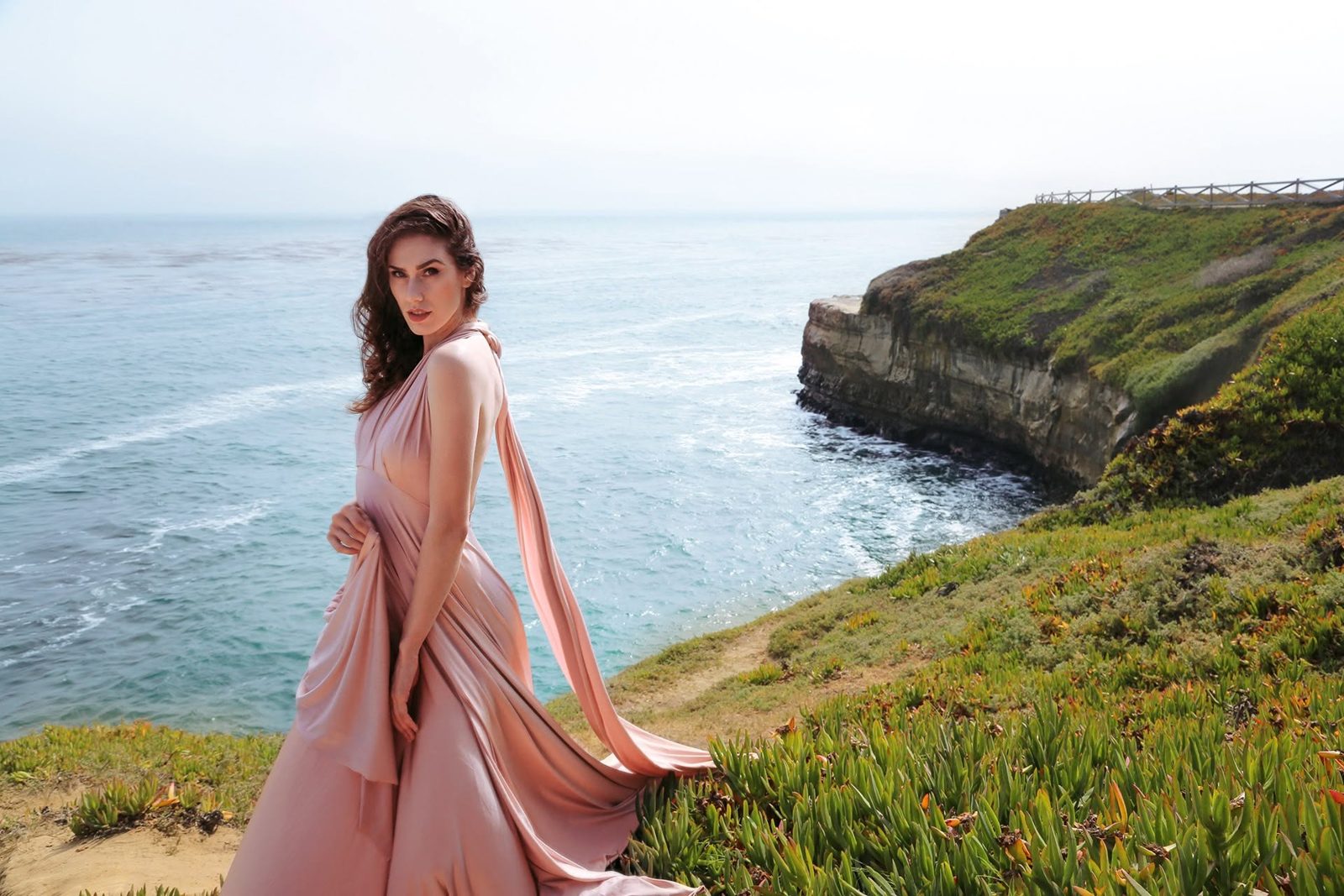 Cassandra Bankson editorial shoot on the California coast