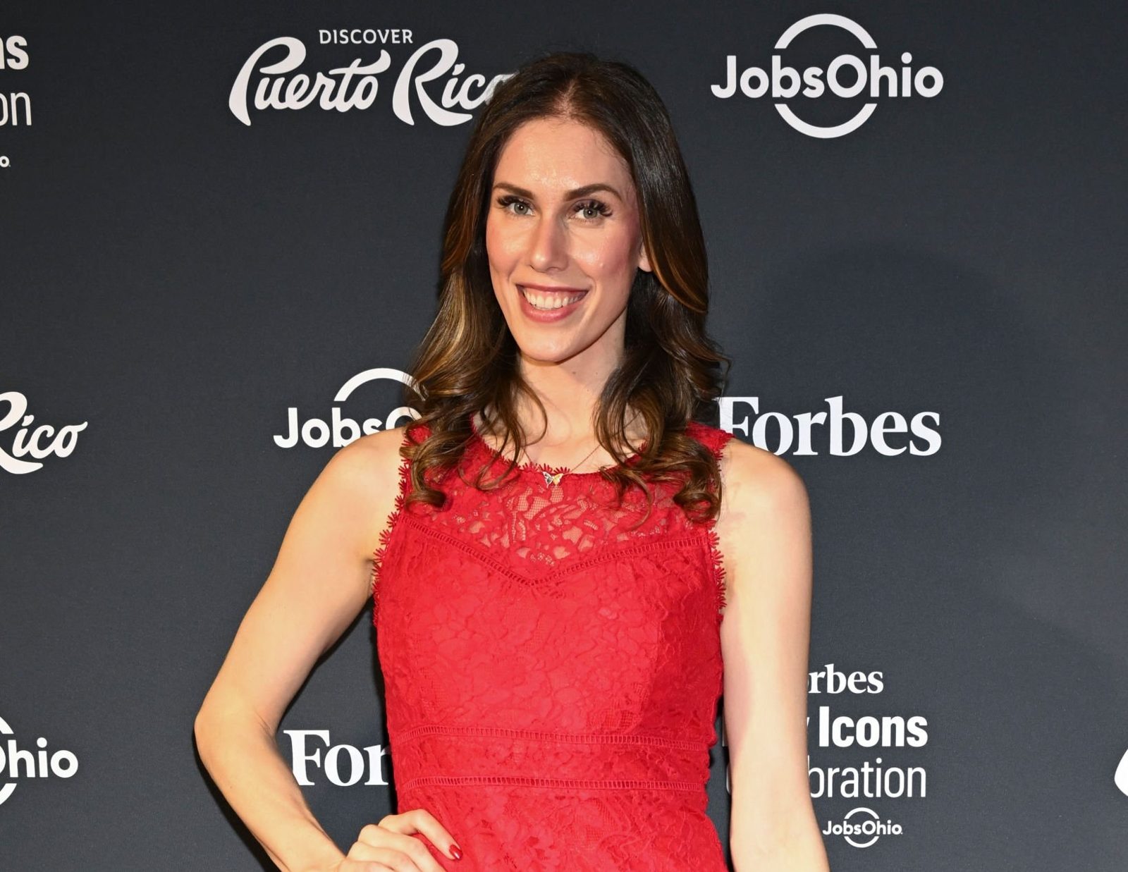 Cassandra Bankson on the Forbes red carpet